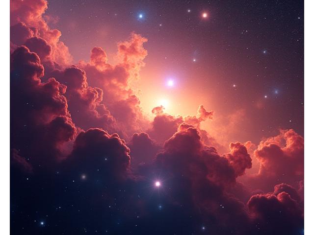 Nébuleuse brillante, symbole des cours en ligne sur l'espace